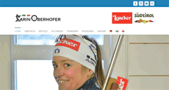 Desktop Screenshot of karinoberhofer.com